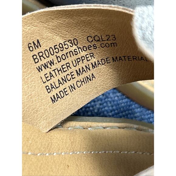 BOC Born Womens 6 Kaisa Flower Leather Slide Sandal Metallic Champagne - Picture 12 of 14